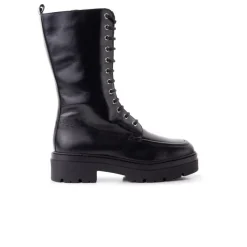 Tall Boots-L'INTERVALLE Abruzzi Black Leather
