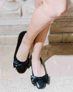 Ballerinas-L'INTERVALLE Admiralty Black Leather