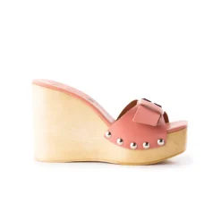 Wedges-L'INTERVALLE Adore Pink Leather