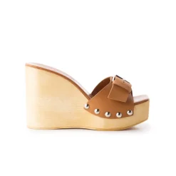Wedges-L'INTERVALLE Adore Tan Leather