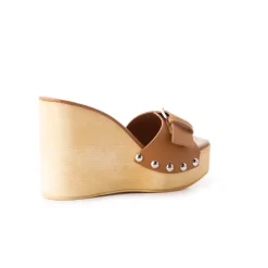 Wedges-L'INTERVALLE Adore Tan Leather
