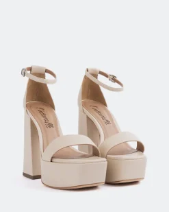 Platform-L'INTERVALLE Adriene Beige Leather