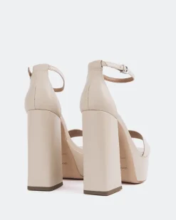 Platform-L'INTERVALLE Adriene Beige Leather