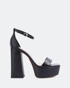Platform-L'INTERVALLE Adriene Black Leather