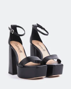 Platform-L'INTERVALLE Adriene Black Leather