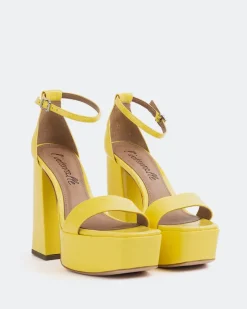 Platform-L'INTERVALLE Adriene Yellow Naplack