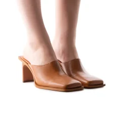 Mules-L'INTERVALLE Aglaia Tan Leather