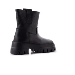 Ankle Boots-L'INTERVALLE Alaska Black Leather