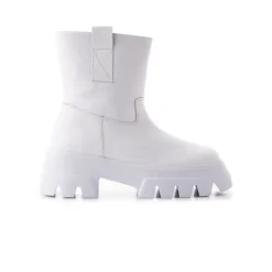 Ankle Boots-L'INTERVALLE Alaska White Leather