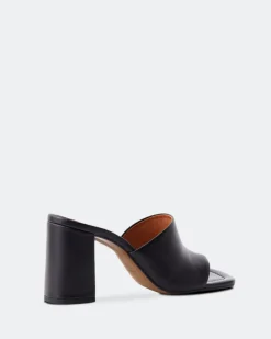 Mules-L'INTERVALLE Aliados Black Leather