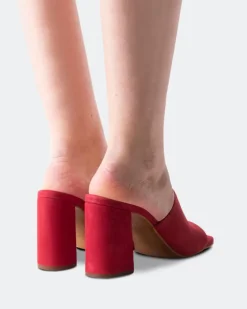 Mules-L'INTERVALLE Aliados Red Suede