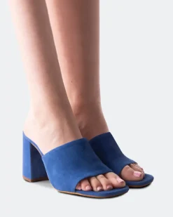 Mules-L'INTERVALLE Aliados Royal Blue Suede