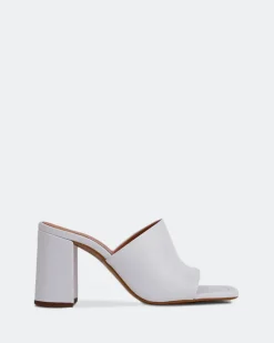 Mules-L'INTERVALLE Aliados White Leather