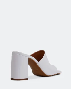 Mules-L'INTERVALLE Aliados White Leather