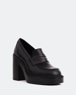 Loafers-L'INTERVALLE Allington Black Leather