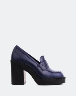 Loafers-L'INTERVALLE Allington Navy Leather