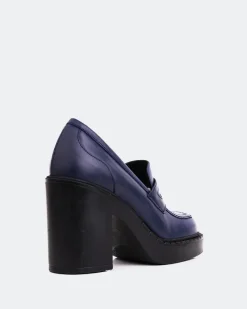 Loafers-L'INTERVALLE Allington Navy Leather