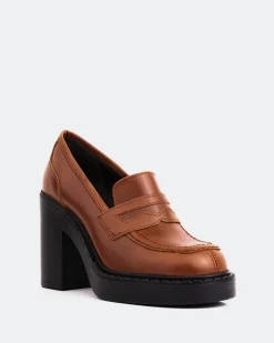 Loafers-L'INTERVALLE Allington Tan Leather