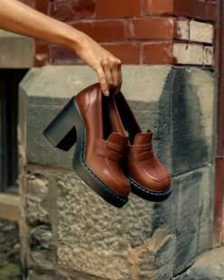 Loafers-L'INTERVALLE Allington Tan Leather