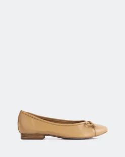 Ballerinas-L'INTERVALLE Alona Camel Leather