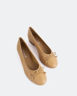 Ballerinas-L'INTERVALLE Alona Camel Leather
