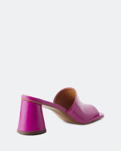 Mid Heels|Mules-L'INTERVALLE Alyki Fuchsia Leather
