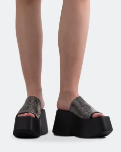 Platform-L'INTERVALLE Ambrosio Black Strass