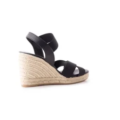 Wedges-L'INTERVALLE Americana Black Leather