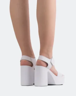 Platform|Strappy-L'INTERVALLE Amical White Leather