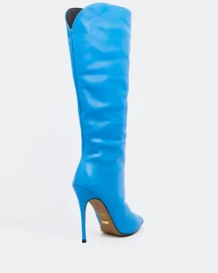 Tall Boots-L'INTERVALLE Amina Blue Leather