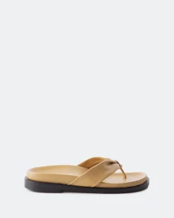 Flats-L'INTERVALLE Aminta Camel Leather