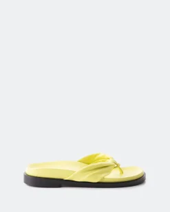 Flats-L'INTERVALLE Aminta Yellow Leather