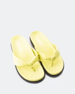 Flats-L'INTERVALLE Aminta Yellow Leather