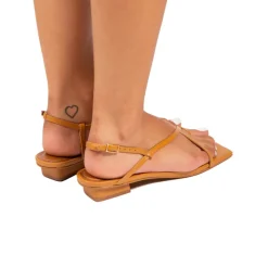 Flats-L'INTERVALLE Amnesia Camel Leather