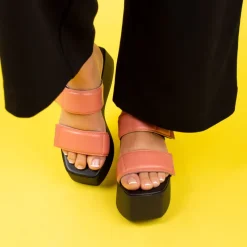 Wedges-L'INTERVALLE Amore Black Leather