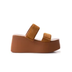 Wedges-L'INTERVALLE Amore Tan Leather
