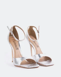 High Heels-L'INTERVALLE Analu Silver Metal