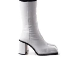 Platform|Ankle Boots-L'INTERVALLE Andover White Leather