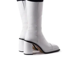 Platform|Ankle Boots-L'INTERVALLE Andover White Leather