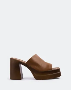Platform-L'INTERVALLE Aprilia Tan Leather