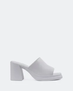 Platform|Mules-L'INTERVALLE Arezzo White Leather