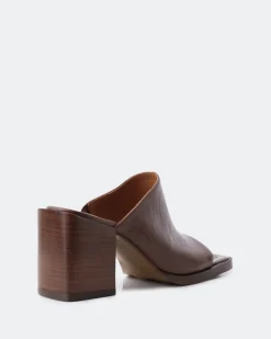 Mules-L'INTERVALLE Arleth Chestnut Leather