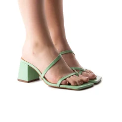 Mid Heels-L'INTERVALLE Armona Green Leather