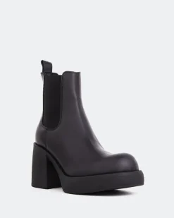 Platform|Ankle Boots-L'INTERVALLE Arthur Black Leather