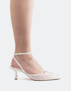 Pumps-L'INTERVALLE Aster White Mesh