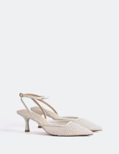 Pumps-L'INTERVALLE Aster White Mesh