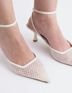 Pumps-L'INTERVALLE Aster White Mesh