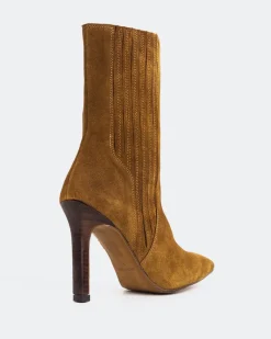 Chelsea|Ankle Boots-L'INTERVALLE Aurelia Brown Suede