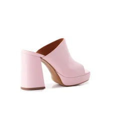 Platform|Mules-L'INTERVALLE Avenida Light Pink Leather