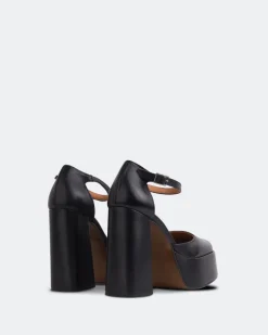 Platforms-L'INTERVALLE Azucar Black Leather